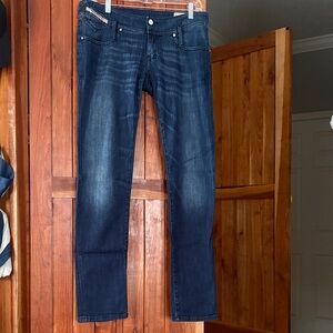Diesel Industry Indigo Straight Leg Low Rise JeansWith Stretch size 29x32